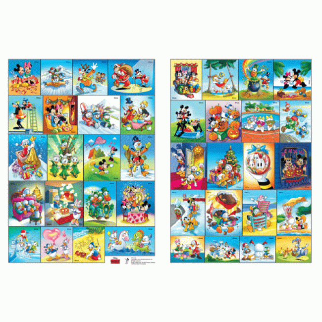 MICKEY MOUSE ระบายสีตามตัวเลข FUNNY + สีน้ำ